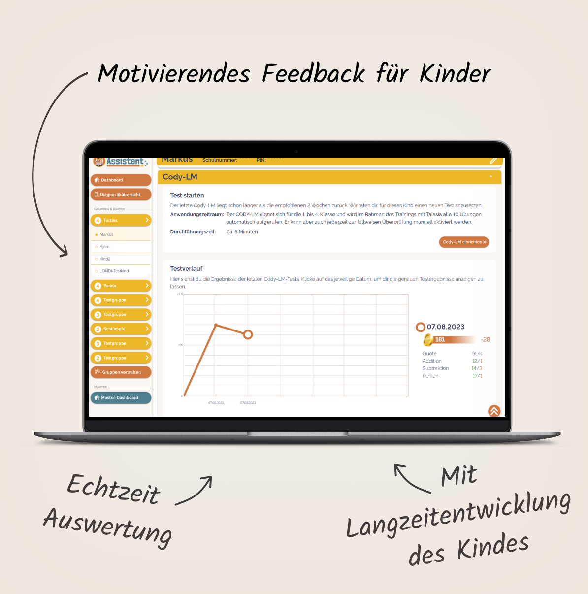 CODY-LM Lernfortschritt Mathe