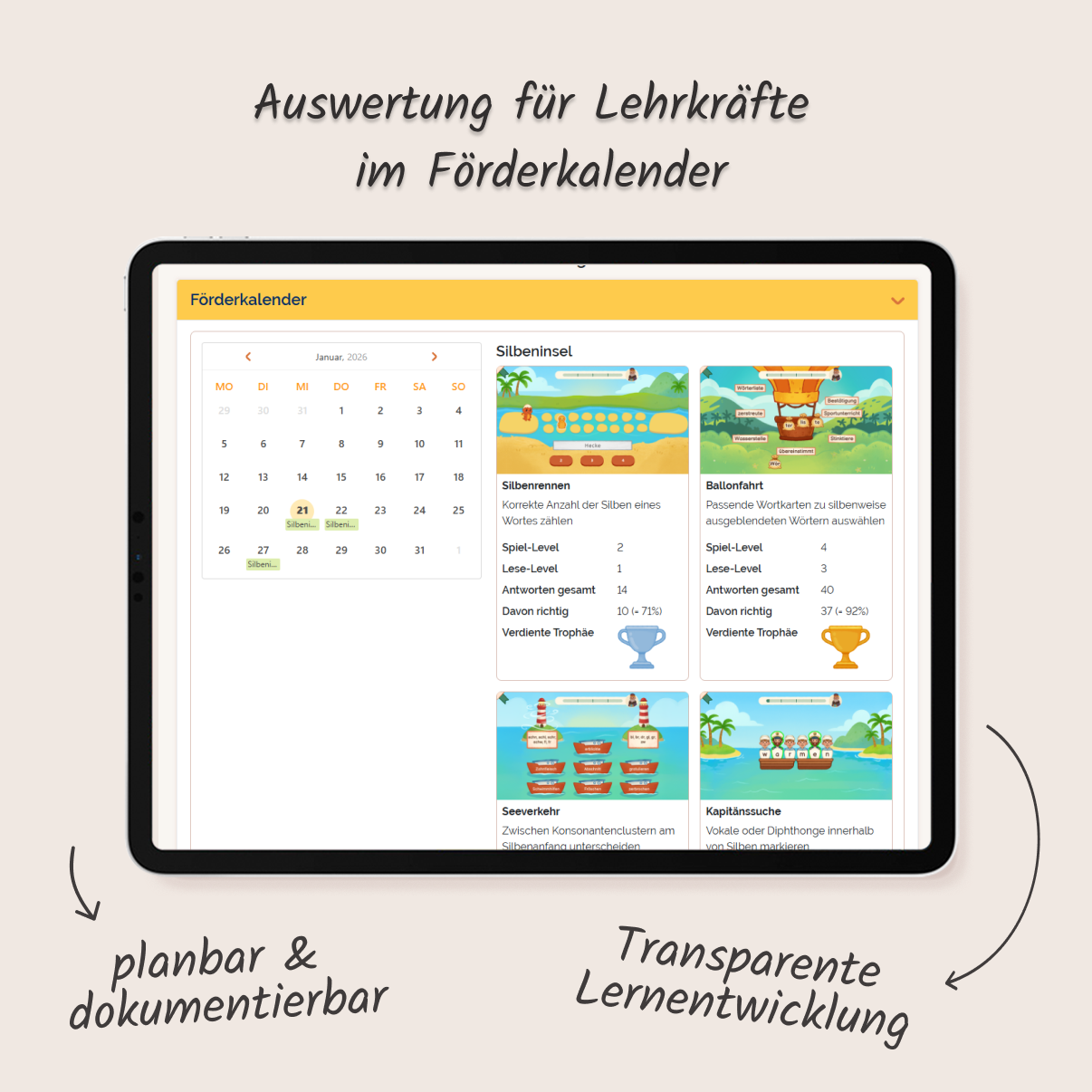 Silbeninsel – Mit Silben sicher lesen lernen